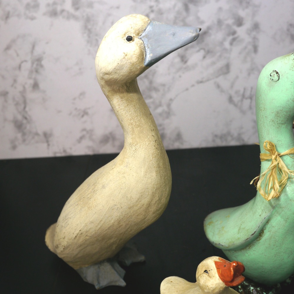 Whimsical Duck Figurines Set of 5 Farmhouse Rustic Home Decor Accents - Picture 6 of 8